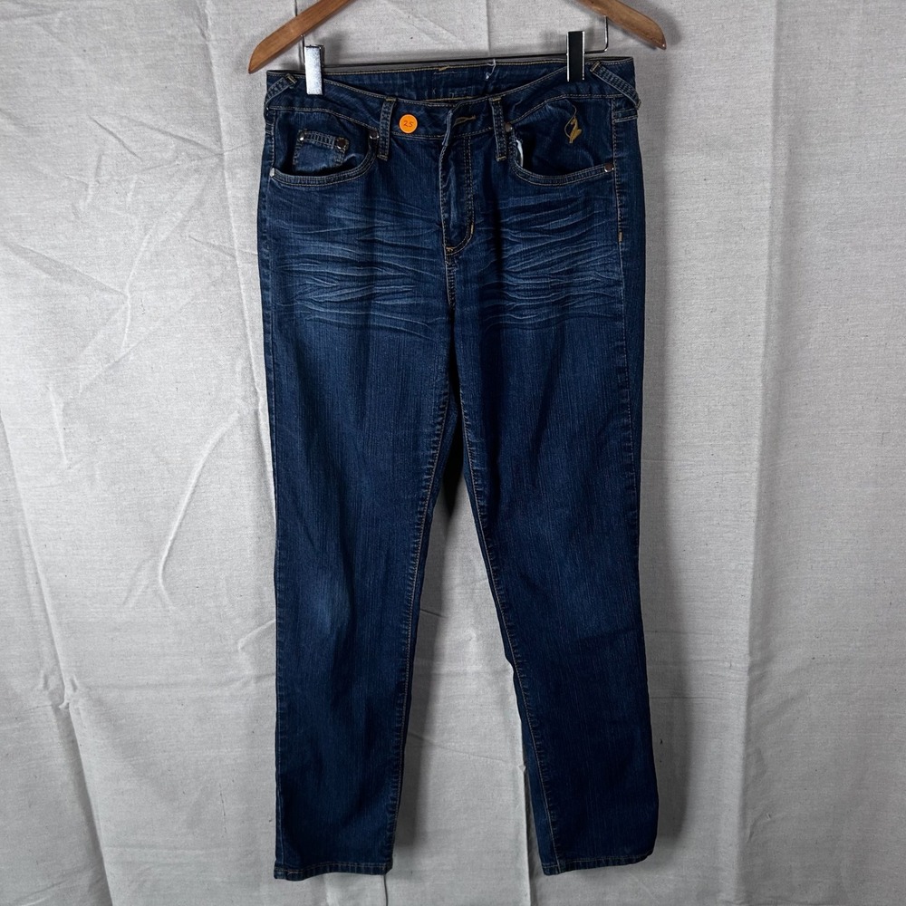 Baby Phat Womens Size 11 Dark Blue Straight Leg Denim Jeans